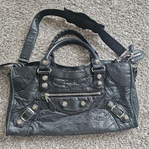 Balenciaga Giant Silver Hardware Part Time 2007 Chevre Leather